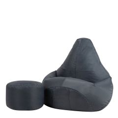 High Back Combo Bean Bag Grey