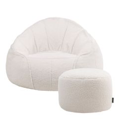 icon® Sherpa Fleece Armchair & Footstool
