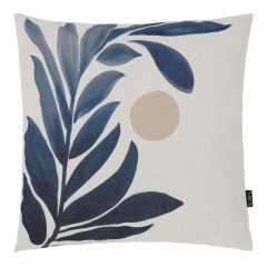 icon® Walnut Leaf Print Cushion, Blue