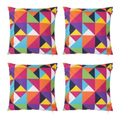 Veeva® Geometric Print Outdoor Cushion, Pack of 4