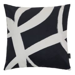 icon® Monochrome Print Squiggle Velvet Cushion