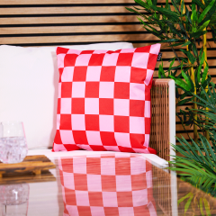 icon® Checkerboard & Stripe Indoor-Outdoor Cushion