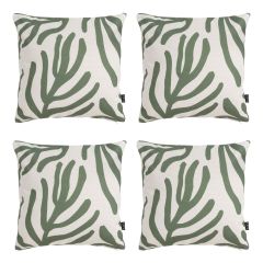 icon® Abstract Leaf Kyoto Outdoor Cushion  Pack of 4