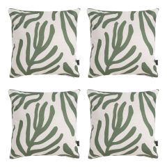 icon® Abstract Leaf Kyoto Outdoor Cushion  Pack of 4