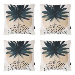 icon® Mono Palm Kyoto Outdoor Cushion, Pack of 4