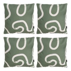 icon® Squiggle Kyoto Outdoor Cushion, Pack of 4