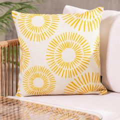 Golden Sun Indoor-Outdoor Cushion, Yellow