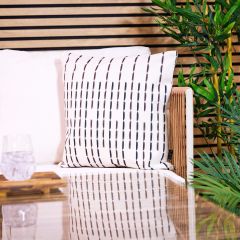 icon® Textured Broken Stripe Outdoor Cushion