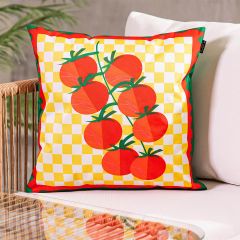 Italian Tomato Print Indoor-Outdoor Cushion