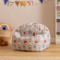 Icon Kids Festive Santa Claus Print Classic Bean Bag, Multicolour