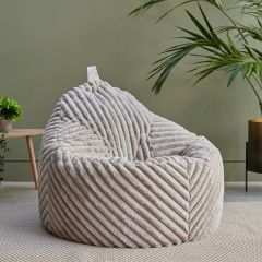 icon Cocoon Ribbed Faux Fur Chair