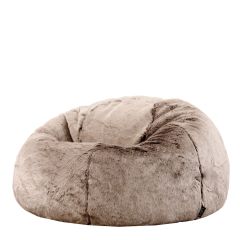 icon® Ottawa Faux Fur Bean Bag, Mink