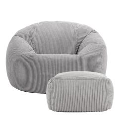 icon® Kingston Cord Classic Bean Bag & Footstool