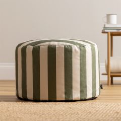icon® Milano Stripe Woven Round Footstool