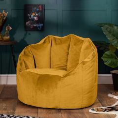 icon® Sirena Velvet Bean Bag Accent Chair