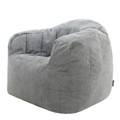 icon® Clara Fine Cord Armchair, Charcoal Grey