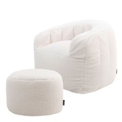 icon® Cabana Fleece Armchair & Round Footstool