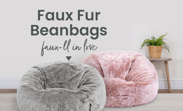 faux fur bean bag