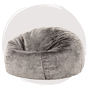 Faux Fur Bean Bag