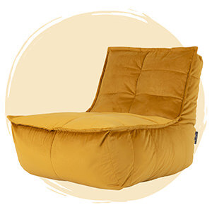Dolce Velvet Lounger Bean Bag