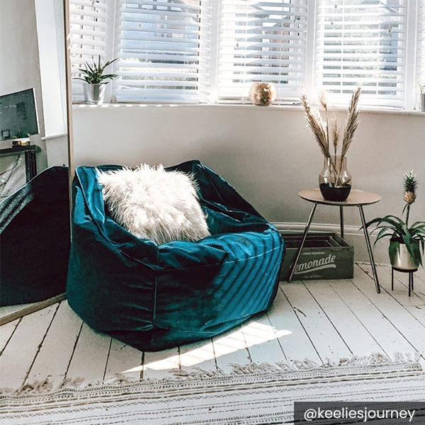 Teal Velvet Armchair