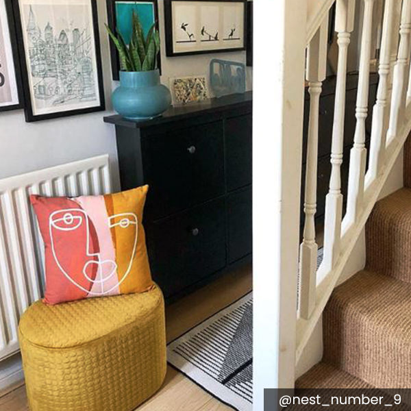 Ophelia Footstool Mustard