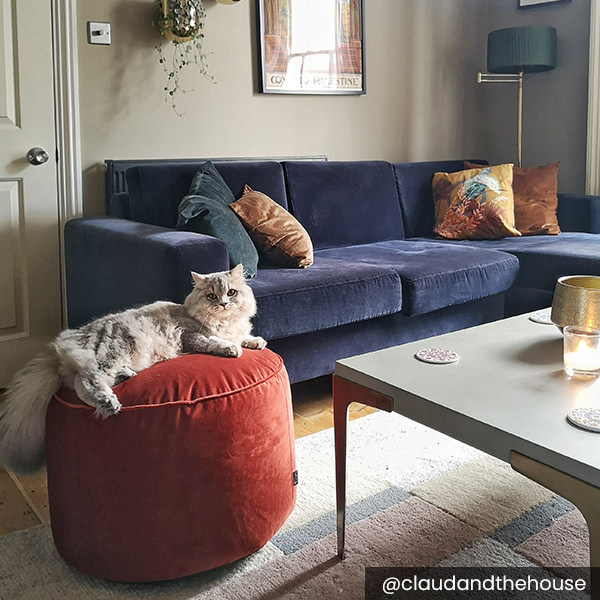 Velvet Pouffe