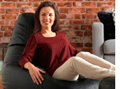 Recliner Faux Leather Bean Bag